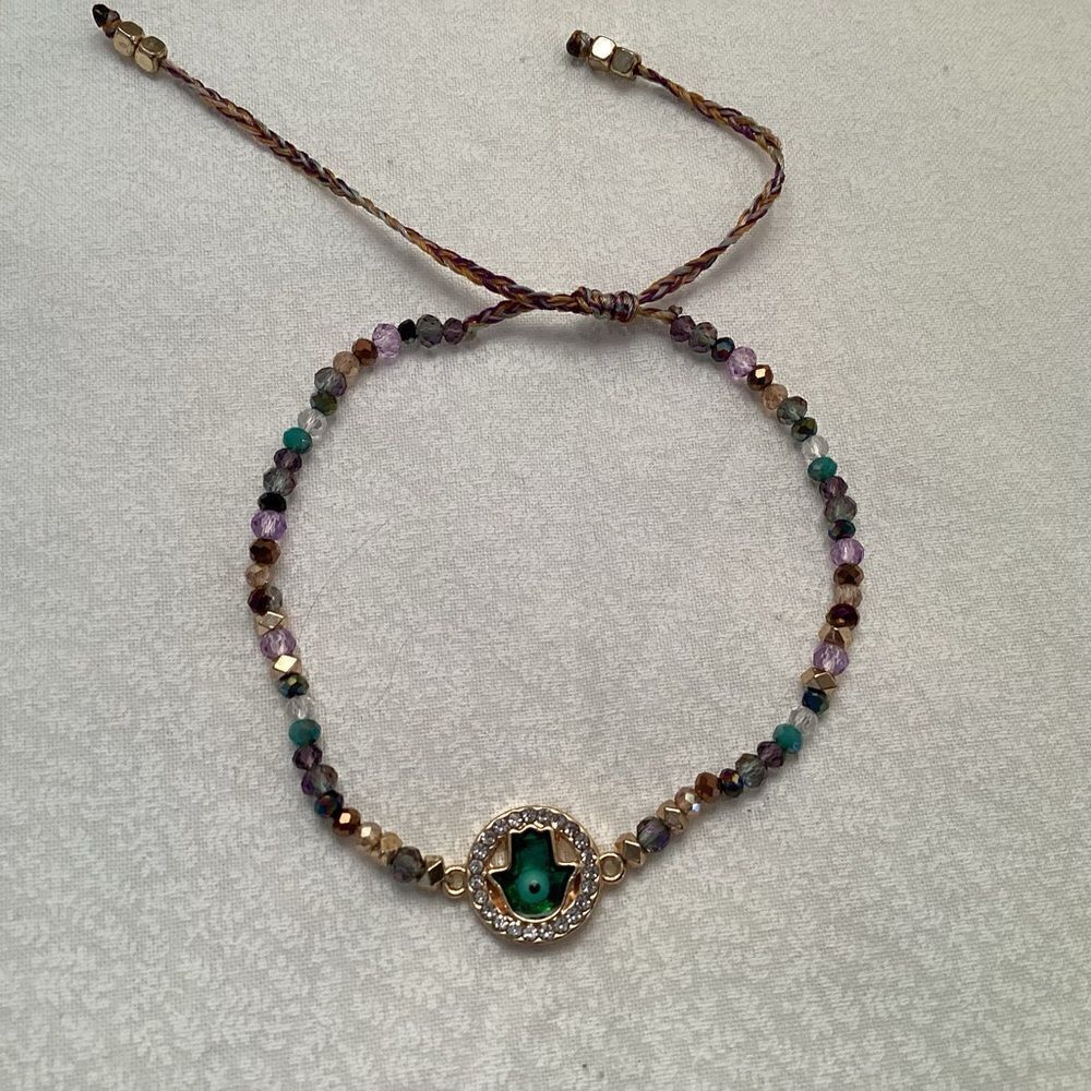 Adjustable Seed Beads Protective Eye Bracelet